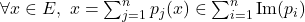 \forall x \in E, \ x = \sum_{j=1}^n p_j(x) \in \sum_{i=1}^n \mathrm{Im}(p_i)