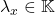 \lambda_x \in \mathbb{K}