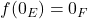 f(0_E) = 0_F